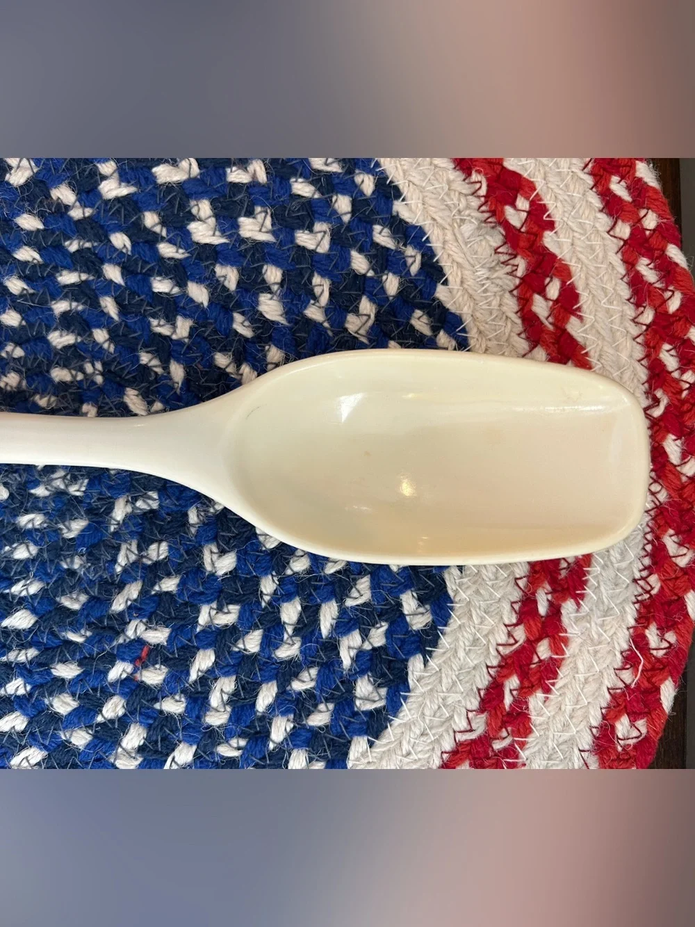 Vintage Foley Off White Nylon Utensil Spoon 11 in Read Description Free Shipping